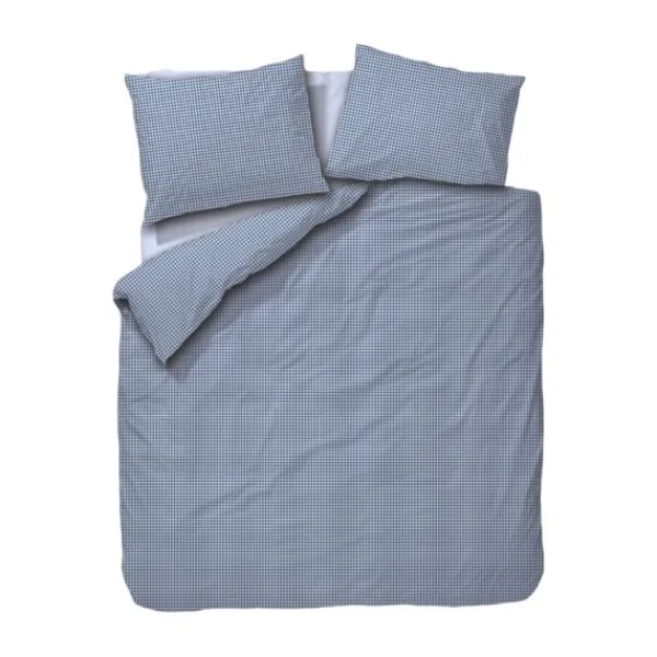 Town & Country Gingham Dekbedovertrek - 140 x 220 cm - Old Blue New