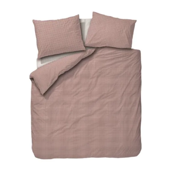 Town & Country Gingham Dekbedovertrek - 140 x 220 cm - Rosewood New