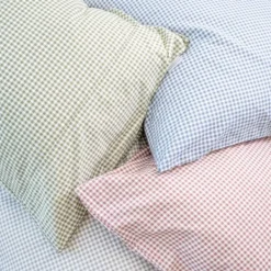 Town & Country Gingham Dekbedovertrek - 140 x 220 cm - Rosewood New