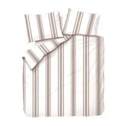 Town & Country Kinsley Dekbedovertrek - 140 x 220 cm - Taupe Clearance