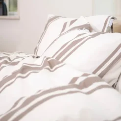 Town & Country Kinsley Dekbedovertrek - 140 x 220 cm - Taupe Clearance