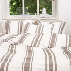 Town & Country Kinsley Dekbedovertrek - 140 x 220 cm - Taupe Clearance