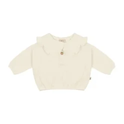 UAUA Bib Sweater - 3-6 Mnd - Crema Discount