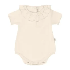 UAUA Ruffle Romper Korte Mouwen - 3-6 Mnd - Crema New