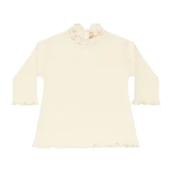 UAUA Ruffled T-Shirt Lange Mouwen - 1-3 Mnd - Crema New