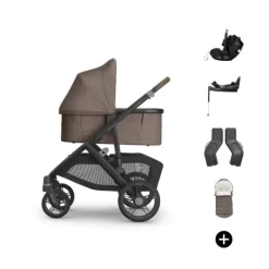 UPPAbaby VISTA V3 Kinderwagen Bundel - Evelyn | Dubatti by Römer Babysafe Pro Autostoeltje | Dubatti by Römer Vario Base 5Z Clearance