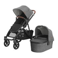 UPPAbaby VISTA V3 Kinderwagen Bundel - Evelyn | Dubatti by Römer Babysafe Pro Autostoeltje | Dubatti by Römer Vario Base 5Z Clearance