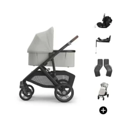 UPPAbaby VISTA V3 Kinderwagen Bundel - Evelyn | Dubatti by Römer Babysafe Pro Autostoeltje | Dubatti by Römer Vario Base 5Z Clearance