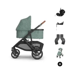 UPPAbaby VISTA V3 Kinderwagen Bundel - Evelyn | Dubatti by Römer Babysafe Pro Autostoeltje | Dubatti by Römer Vario Base 5Z Clearance