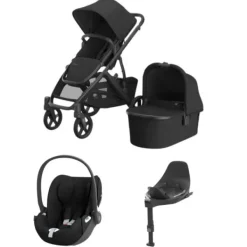 UPPAbaby VISTA V3 Kinderwagen 4-in-1 - Theo | Cybex Cloud T Plus Autostoeltje | Cybex Base T