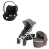 UPPAbaby VISTA V3 Kinderwagen 3-in-1 - Theo | Cybex Cloud T Plus Autostoeltje Hot