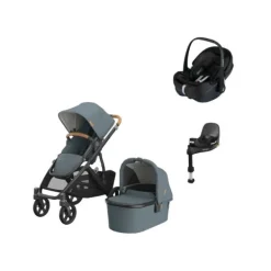 UPPAbaby VISTA V3 Kinderwagen 4-in-1 - Theo | Joolz X Maxi-Cosi Pebble 360 Pro 2 Autostoeltje | Maxi-Cosi FamilyFix 360 Pro Outlet