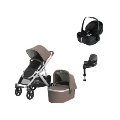 UPPAbaby VISTA V3 Kinderwagen 4-in-1 - Theo | Joolz X Maxi-Cosi Pebble 360 Pro 2 Autostoeltje | Maxi-Cosi FamilyFix 360 Pro Outlet