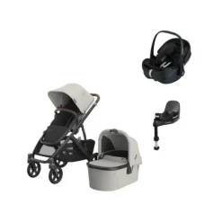 UPPAbaby VISTA V3 Kinderwagen 4-in-1 - Theo | Joolz X Maxi-Cosi Pebble 360 Pro 2 Autostoeltje | Maxi-Cosi FamilyFix 360 Pro Outlet