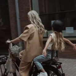 Urban Iki Junior Fietsstoeltje - Bincho Black/Inaho Beige - Met Montagekader Sale