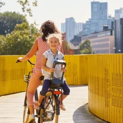 Urban Iki Junior Fietszitje - Bincho Black / Kurumi Brown Zwart Best