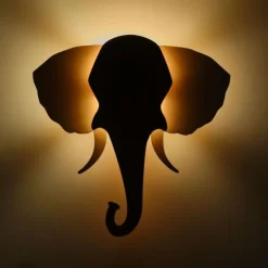 Van Tjalle en Jasper Olifant Muurlamp - Naturel / Grey Sale