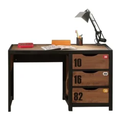 Vipack Alex Bureau Bruin / Zwart New