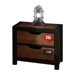 Vipack Alex Nachtkastje 90 x 200 Cm Bruin / Zwart Sale