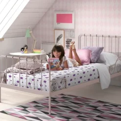 Vipack Alice Metal Bed Roze 90 x 200 cm Best