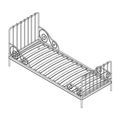 Vipack Alice Metal Bed Roze 90 x 200 cm Best