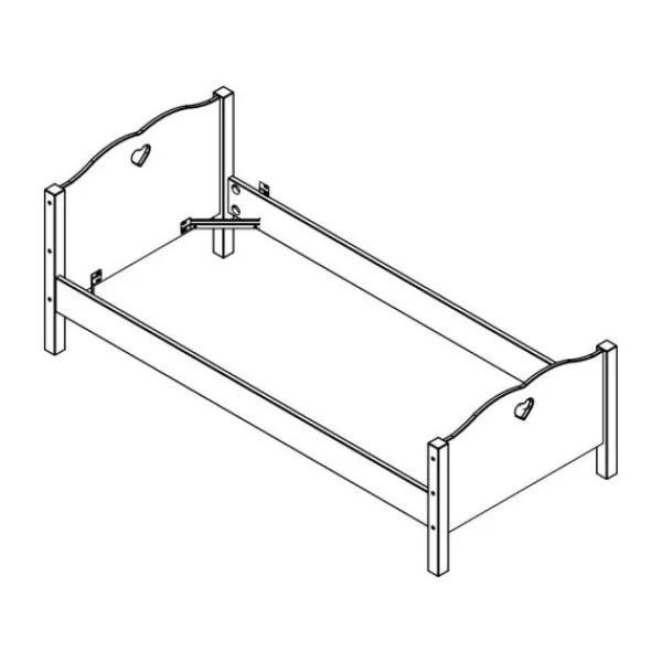 Vipack Amori Bed Wit 90 x 200 cm Outlet