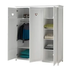 Vipack Amori Kledingkast Wit 3-Deurs Discount