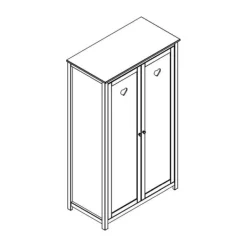 Vipack Amori Kledingkast Wit 2-Deurs Online