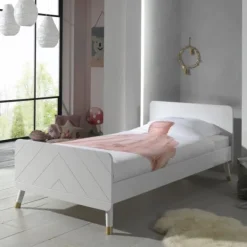 Vipack Billy Bed Satin White 90 x 200 cm Discount