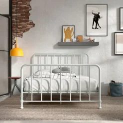 Vipack Bronxx Bed - 140 x 200 cm - Mat Blue Denim Hot