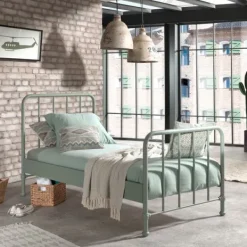 Vipack Bronxx Bed Metaal Denim 90 x 200 cm Outlet