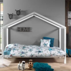 Vipack Dallas Huisbed Zonder Hekje Wit 90 x 200 cm Clearance