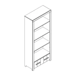 Vipack Erik Boekenkast Wit New