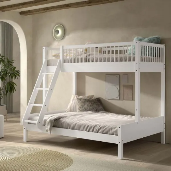 Vipack Forrest Familiebed 140 x 200 cm + 90 x 200 cm – Beuk Wit New