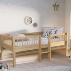 Vipack Forrest Semi - Halfhoogslaper Met Ladder 90x200 cm – Eik Online