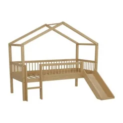 Vipack Huisbed met Glijbaan - Forrest Beuk - 90 x 200 cm - Wit New