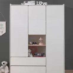 Vipack Kiddy Kledingkast Wit 3-Deurs Clearance