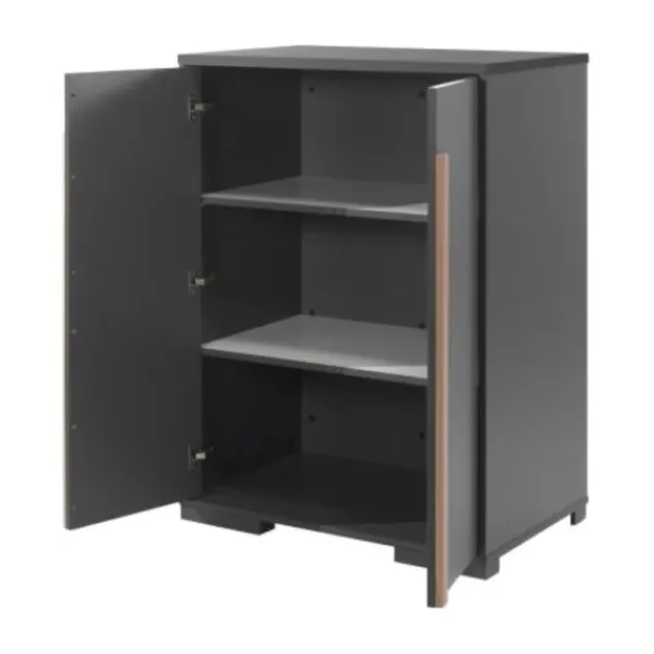 Vipack London Opbergkast Antraciet 2-Deurs Sale