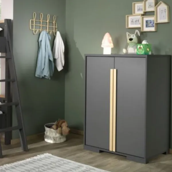 Vipack London Opbergkast Antraciet 2-Deurs Sale