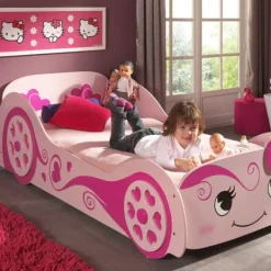 Vipack Love Car Bed Roze 90 x 200 cm New