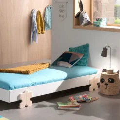 Vipack Modulo Bed 90 x 200 Cm Puzzle Grijs New