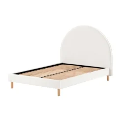 Vipack Moon Bed - 140 x 200 cm - Boucle Roze Hot