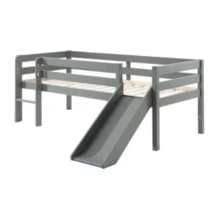Vipack Pino Halfhoogslaper Met Glijbaan Grijs