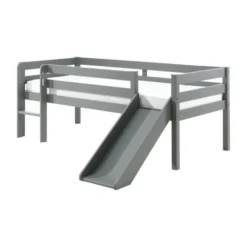 Vipack Pino Halfhoogslaper Met Glijbaan Grijs