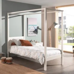Vipack Pino Hemelbed 90 x 200 cm Wit