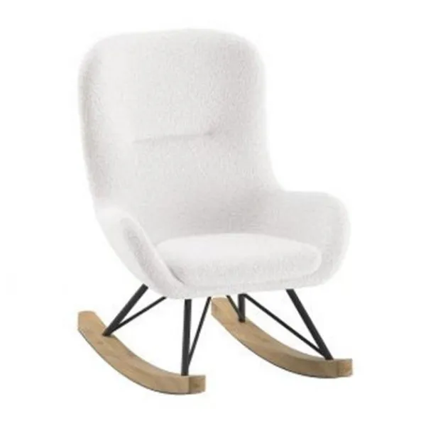 Vipack Rocky Mini Kinder Schommelstoel - Boucle Antraciet Outlet