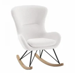 Vipack Rocky Schommelstoel - Boucle Antraciet Hot