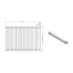 Vipack Rollattenbodem - 90 x 200 cm Hot