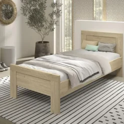 Vipack Sam Bed - 90 x 200 cm - Eik Discount