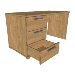 Vipack Sam Bureau - Eik Best